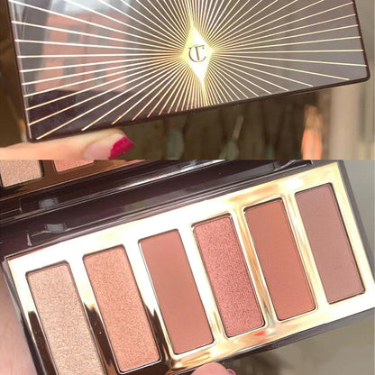 6-Farben Lidschattenpalette – Luxuriöse Matte & Zarte Schimmer-Finishes, Langanhaltende Farbe, Vielseitiges Augen-Make-up