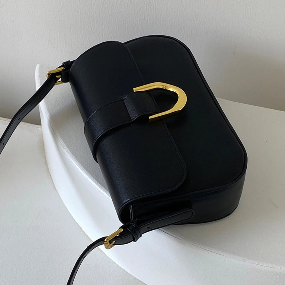 Retro Schultertasche aus Lackleder für Damen – Luxus Klappen-Crossbody-Tasche, Einfarbig, Unterarmtasche, Rote Crossbody-Handtasche für Frauen