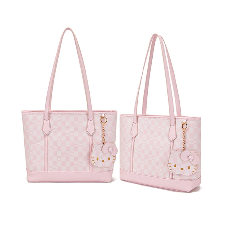 Vintage Bedruckte Tote Bag – Süße Rosa Reisetasche mit großem Fassungsvermögen, Lässige Damenhandtasche für Pendeln und Alltag, Schultertasche