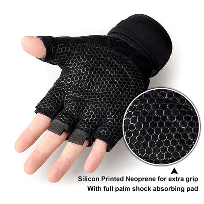 Workout Handschuhe – Rutschfeste Trainingshandschuhe (1 Paar), Überlegener Grip & Handflächenschutz für Gewichtheben, Fitness, Gym & Radfahren