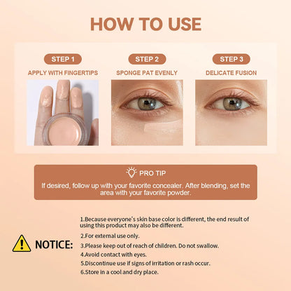 Hydrating Eye Brightening Concealer & Contour Cream – Hohe Deckkraft, Langanhaltend & Augen-Korrektur für Perfektes Make-up