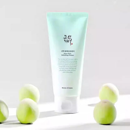 Fresh Green Plum Gesichtsreiniger – Reinigt die Haut gründlich, Frisches Grüner-Pflaumen-Gel für klare und reine Haut