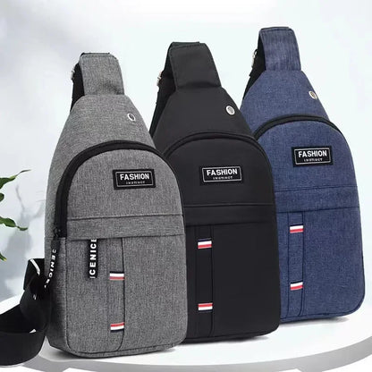 Runde Herren-Schultertasche