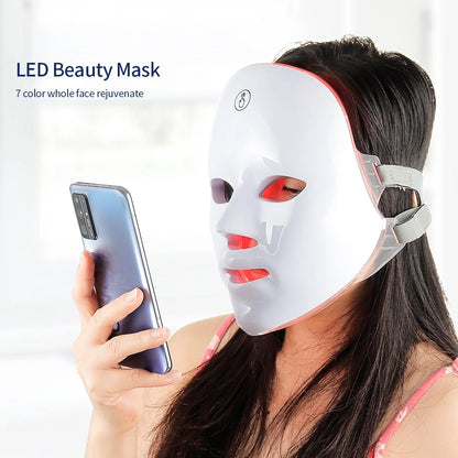 Kabellose 7-Farben LED-Maske – Für strahlende, glatte und jünger wirkende Haut