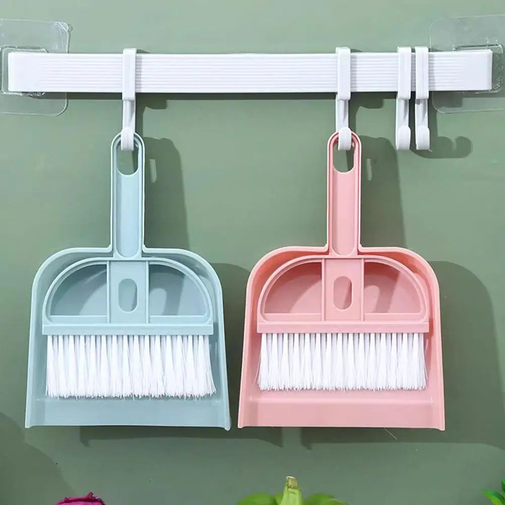 Mini Tischbesen & Kehrschaufel Set – Desktop Reinigungsset für Haushalt, Büro & Auto