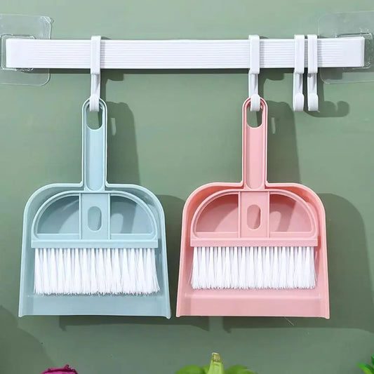 Mini Tischbesen & Kehrschaufel Set – Desktop Reinigungsset für Haushalt, Büro & Auto