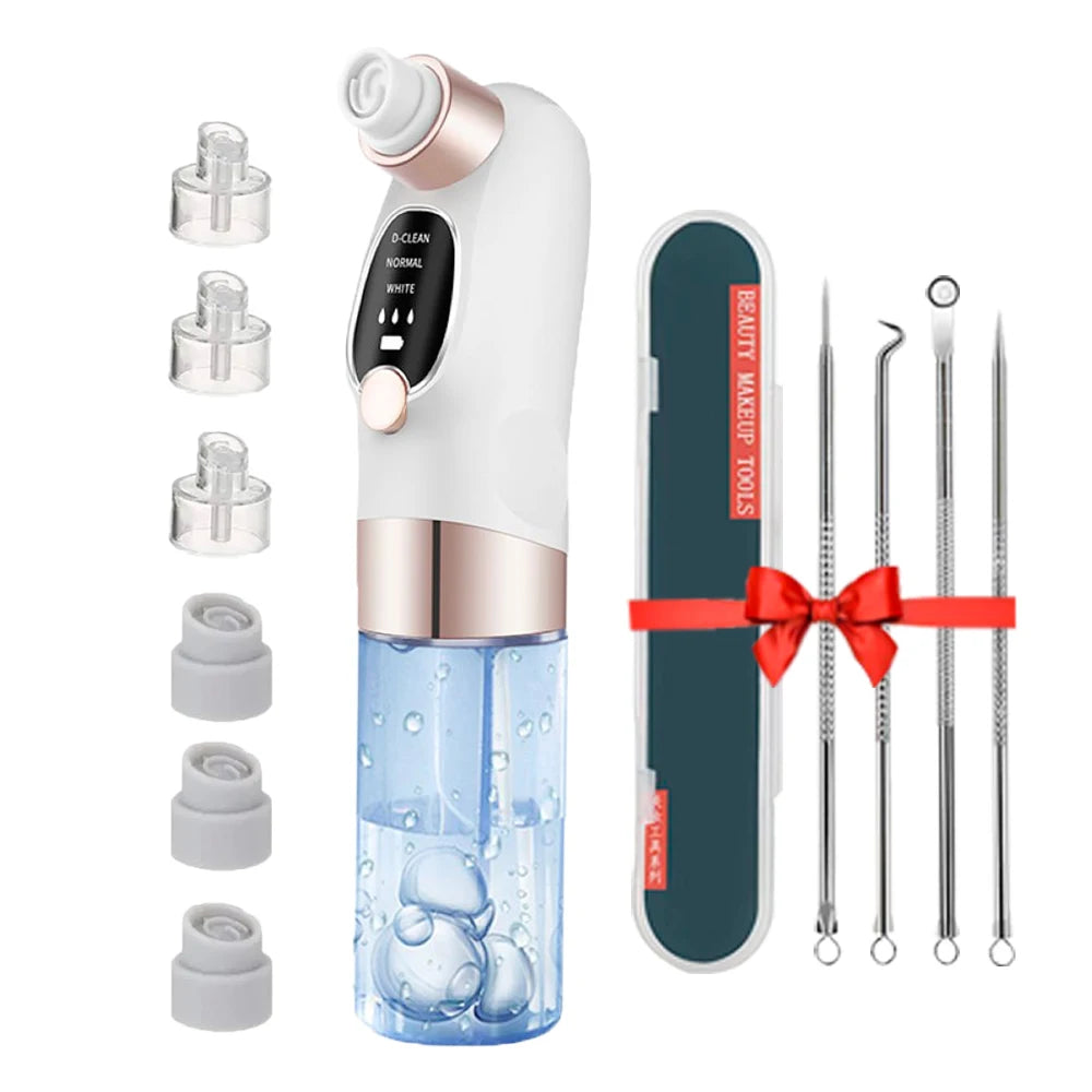 Mitesser-Entferner Pore Vacuum – Elektrischer Gesichtreiniger für Pickel, Akne & Mitesser – USB Wiederaufladbar, Wasserzyklus, Schwarze-Punkte-Entfernung