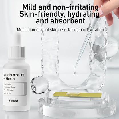 AHA 30% + BHA 2% Peeling-Gesichtsserum – Mit 10% Niacinamid, 1% Zink & 10% Hexapeptid – Feuchtigkeitsspendende Hautpflege