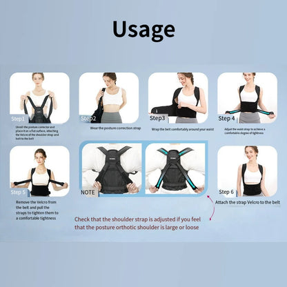 Rückenstütze & Haltungstrainer für Damen und Herren – Geradehalter für eine aufrechte Haltung