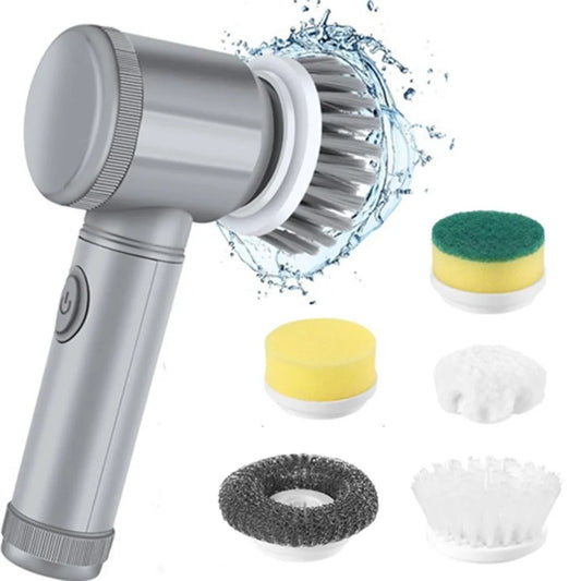 5-in-1 Electric Cleaning Brush Rechargeable IPX6 Waterproof Electric Shoe Polisher Wireless Automatic Electric Spin Scrubber