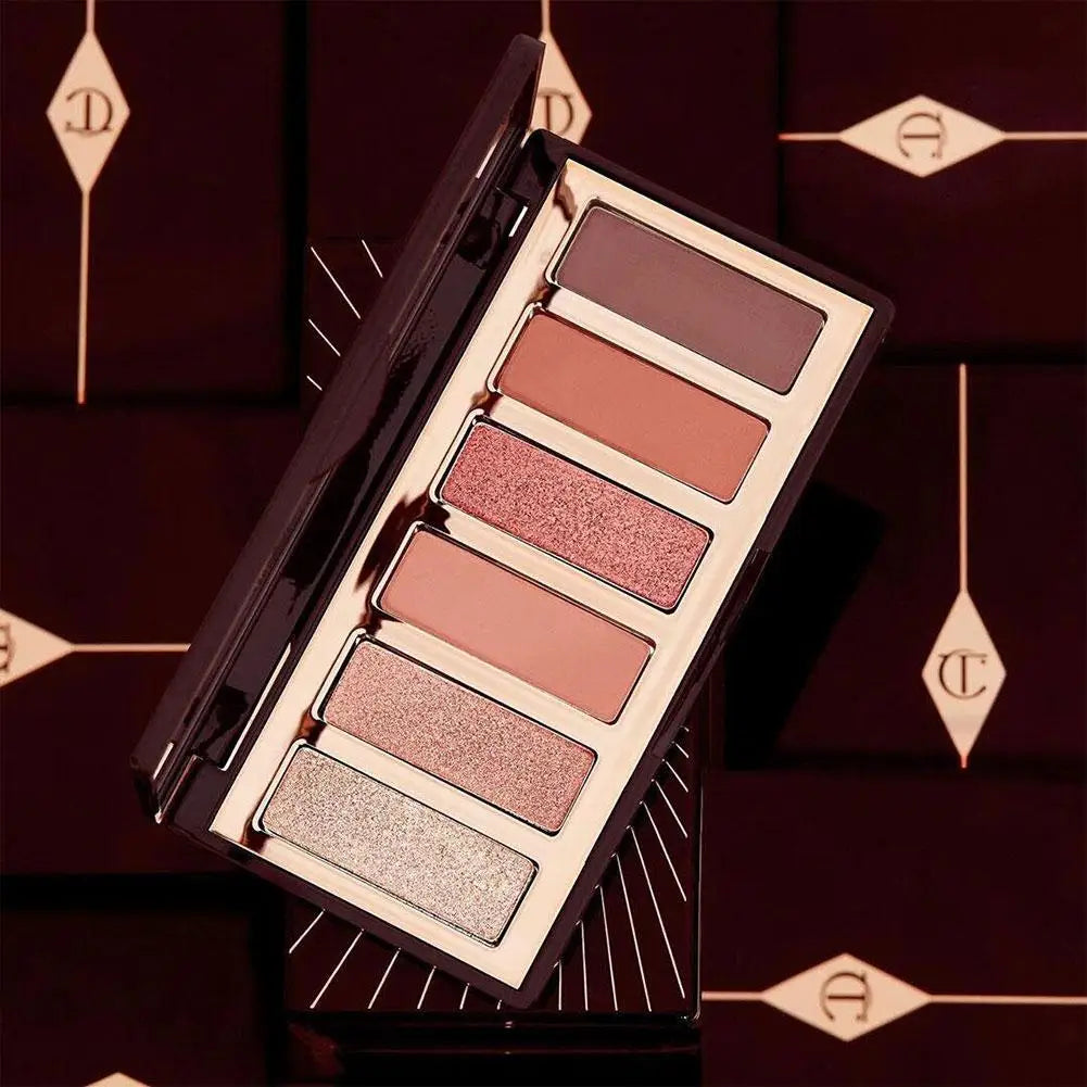 6-Farben Lidschattenpalette – Luxuriöse Matte & Zarte Schimmer-Finishes, Langanhaltende Farbe, Vielseitiges Augen-Make-up