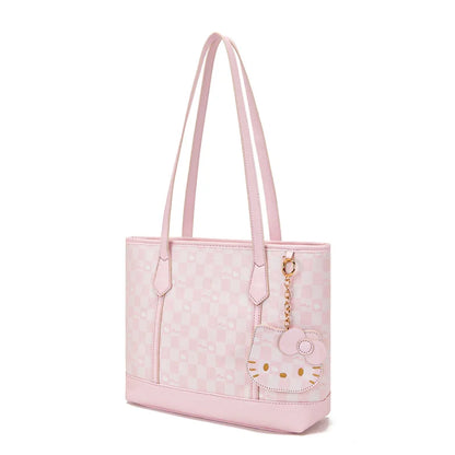 Vintage Bedruckte Tote Bag – Süße Rosa Reisetasche mit großem Fassungsvermögen, Lässige Damenhandtasche für Pendeln und Alltag, Schultertasche