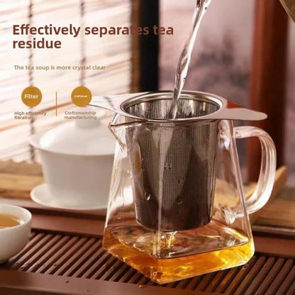 Wiederverwendbarer Teefilter aus Edelstahl – Teesieb für Teekanne und Tasse, Kaffee- & Tee-Infuser