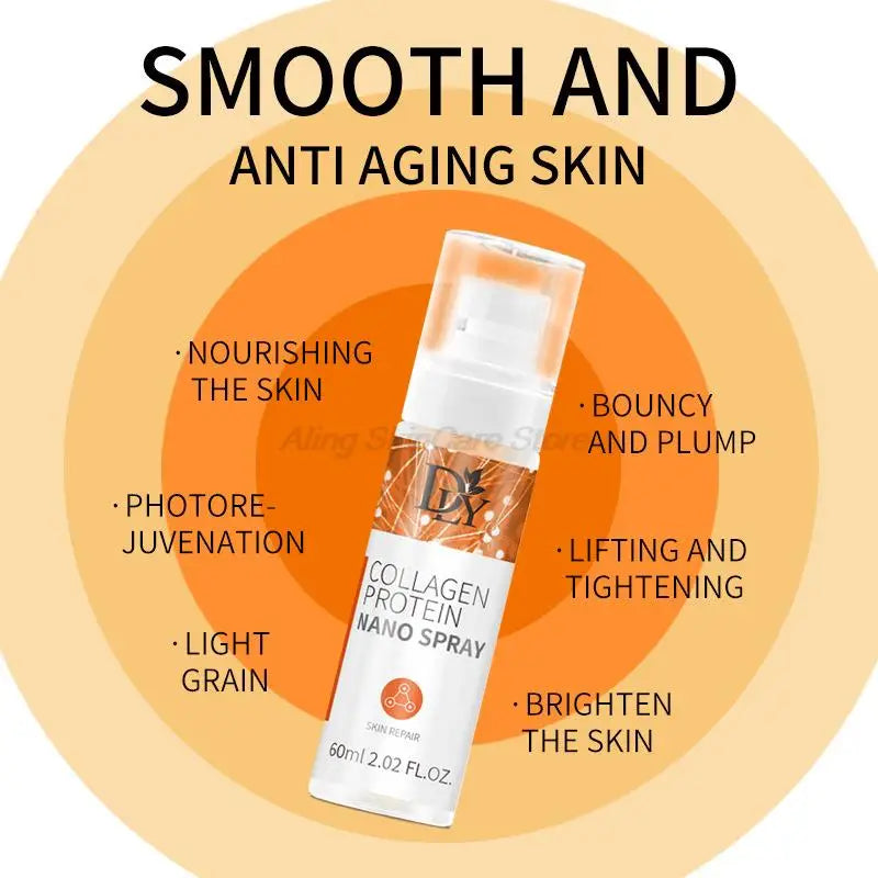 Nano-Löslicher Kollagen-Film-Masken- und Serum-Spray-Set – Anti-Falten Gesichtspflege, Feuchtigkeitsspendend & Aufhellend, Hautstraffendes Pflege-Set