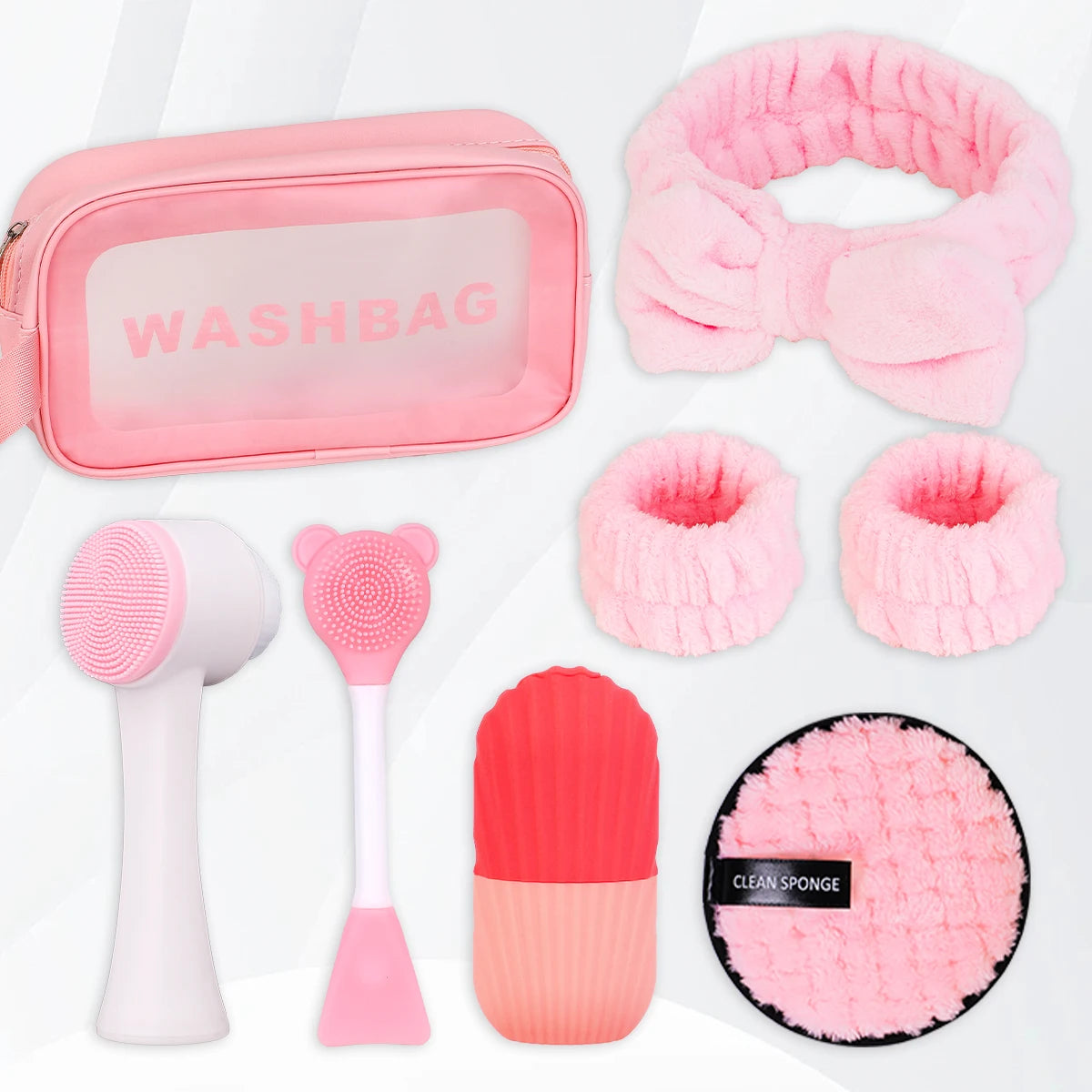 8-teiliges Gesichtsreinigungsset – Für alle Hauttypen – Kompakt und ideal für Beauty-Liebhaber und Anfänger