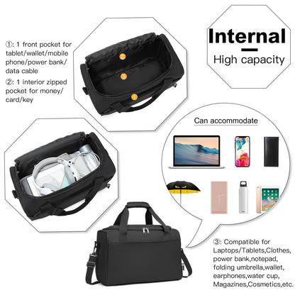 40x20x25 cm Handgepäcktasche für Ryanair – Reisetasche für Flugzeug, Weekender für Herren und Damen, maximale Größe