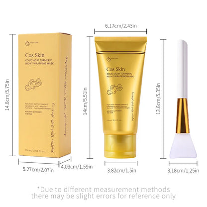 Kojic Acid & Overnight – Hydrolysiertes Kollagen, Intensive Feuchtigkeit, Straffende & Strahlende Haut für Frauen