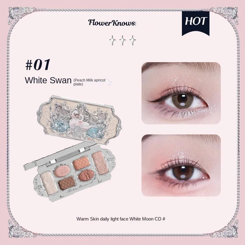 Lidschattenpalette – 6 Farben | Matt, Schimmer & Glitzer | Hochpigmentierte Eye Shadow Palette für Strahlende Augen-Looks