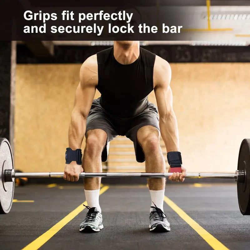 1/2 Stück Lifting Hook Handgelenkriemen – Griffunterstützung, Hartes Ziehen, Fitnesshandschuhe für Männer & Frauen, Gym & Krafttraining Ausrüstung