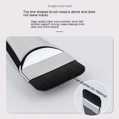 Edelstahl Make-up Spatel & Mischstab Set – Foundation Pinsel, Lidschatten- und Creme-Mischwerkzeug, Pigment-Mixer, Gesichtskontur-Pinsel