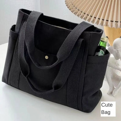 Große Canvas-Damenhandtasche