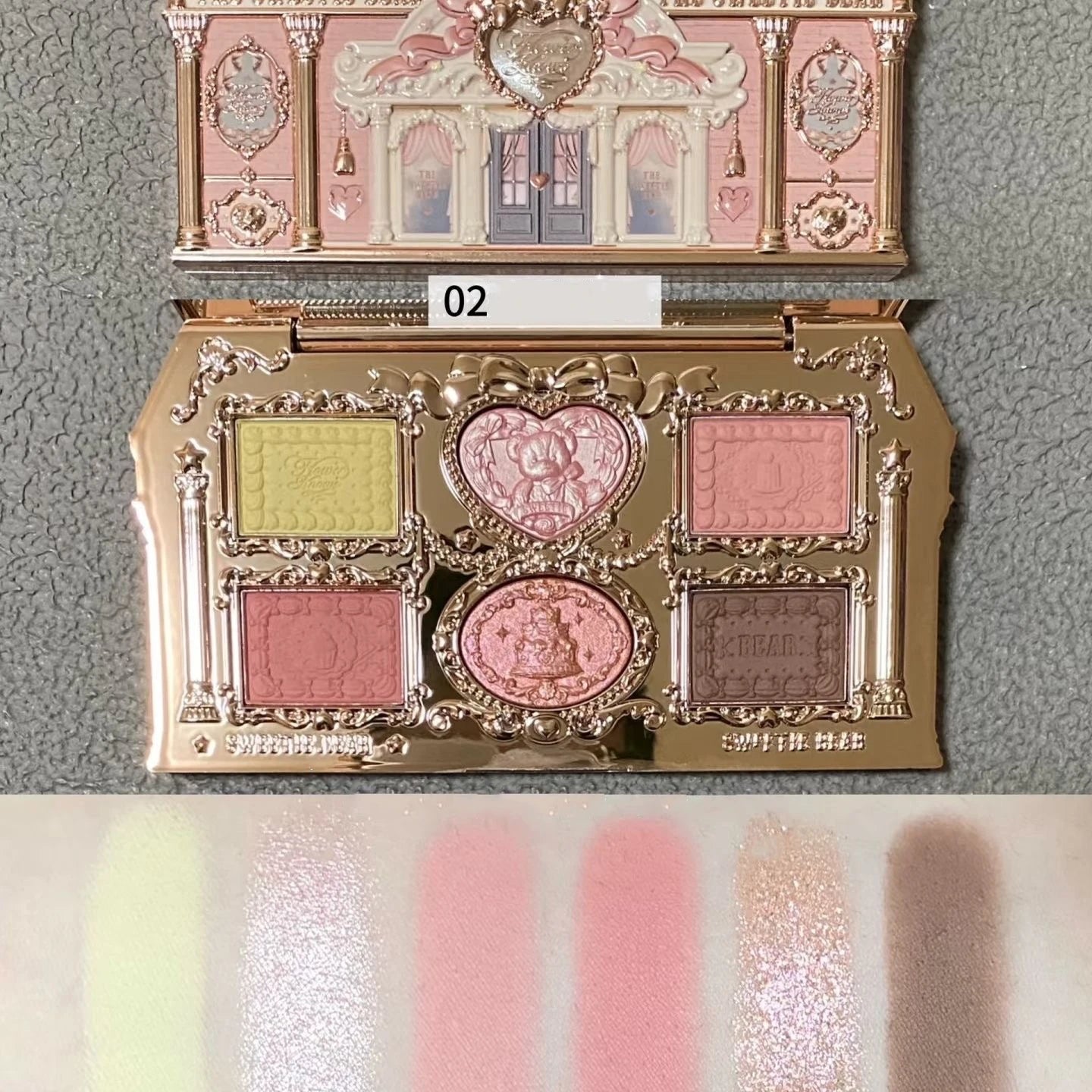 Lidschattenpalette – 6 Farben | Matt, Schimmer & Glitzer | Hochpigmentierte Eye Shadow Palette für Strahlende Augen-Looks
