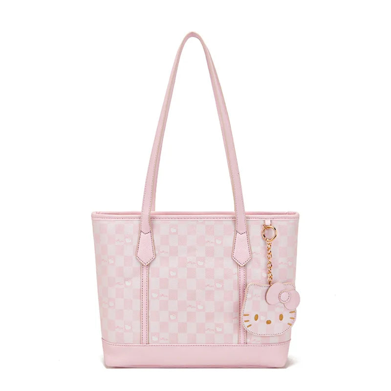 Vintage Bedruckte Tote Bag – Süße Rosa Reisetasche mit großem Fassungsvermögen, Lässige Damenhandtasche für Pendeln und Alltag, Schultertasche