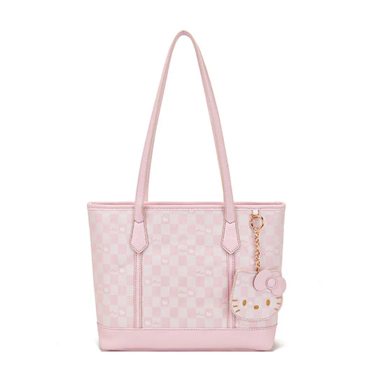 Vintage Bedruckte Tote Bag – Süße Rosa Reisetasche mit großem Fassungsvermögen, Lässige Damenhandtasche für Pendeln und Alltag, Schultertasche