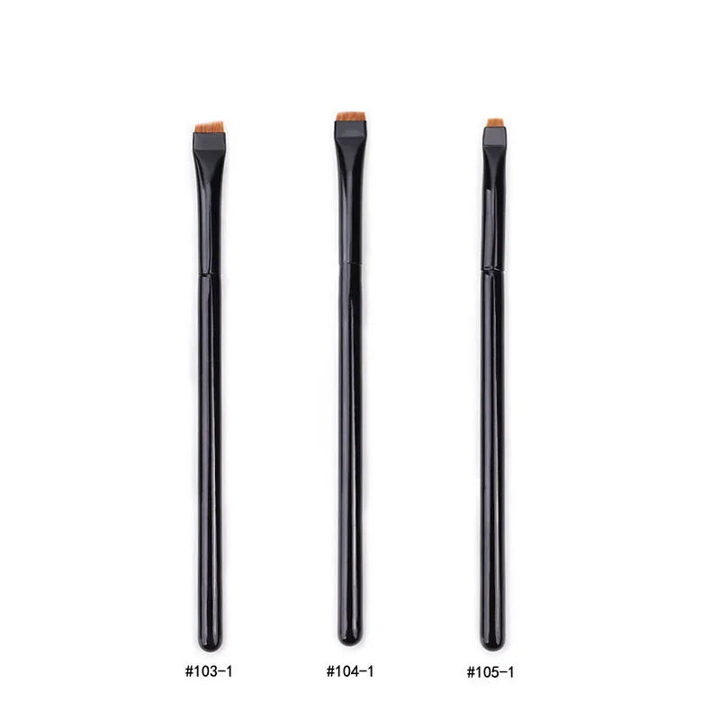 1/2/3 Stück Professioneller Augen-Make-up-Pinsel  Flacher Eyeliner-Pinsel | Augenbrauenpinsel | Lippen-Make-up-Pinsel | Augen-Patch-Make-up-Werkzeug