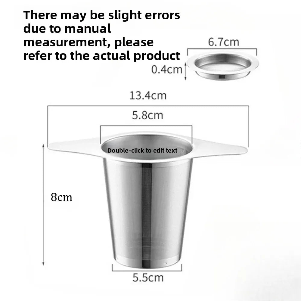 Wiederverwendbarer Teefilter aus Edelstahl – Teesieb für Teekanne und Tasse, Kaffee- & Tee-Infuser