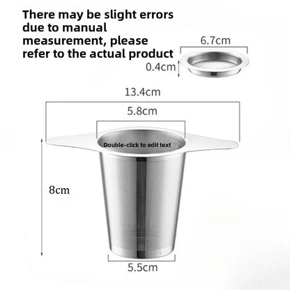 Wiederverwendbarer Teefilter aus Edelstahl – Teesieb für Teekanne und Tasse, Kaffee- & Tee-Infuser