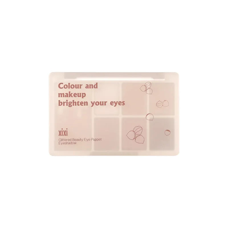 Chestnut 7-Color Eyeshadow Palette – Neutral Nude Brown Shades, Matte & Shimmer Finishes, Everyday Natural Makeup